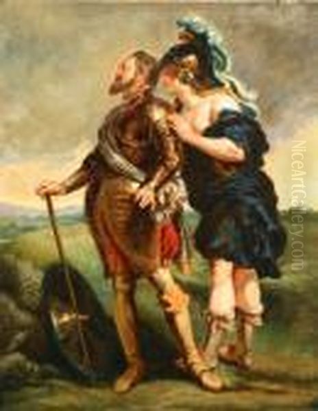 Henry Iv And Minerva Oil Painting by (studio of) Rubens, Peter Paul