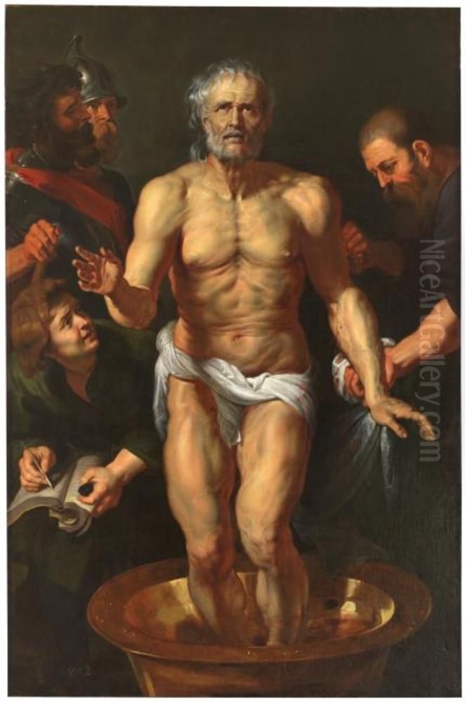 The Death Of Seneca Oil Painting by (studio of) Rubens, Peter Paul