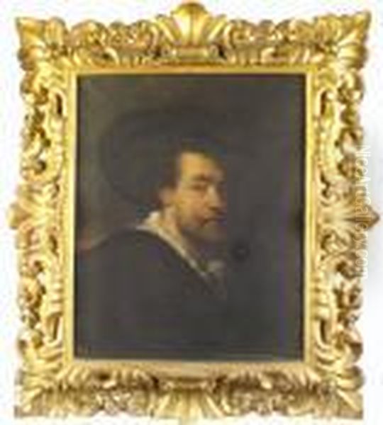 Self Portrait Oil Painting by (studio of) Rubens, Peter Paul
