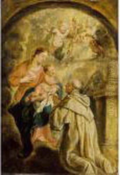 The Miracle Of Lactation Oil Painting by (studio of) Rubens, Peter Paul