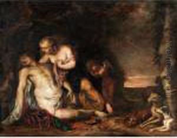 Venus And Adonis Oil Painting by (studio of) Rubens, Peter Paul