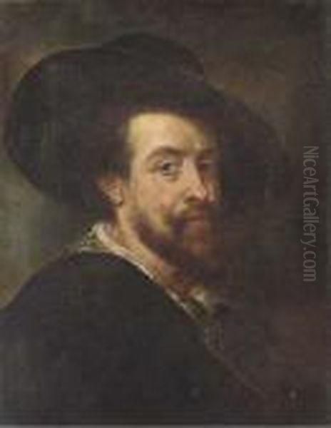 Self-portrait Oil Painting by (studio of) Rubens, Peter Paul