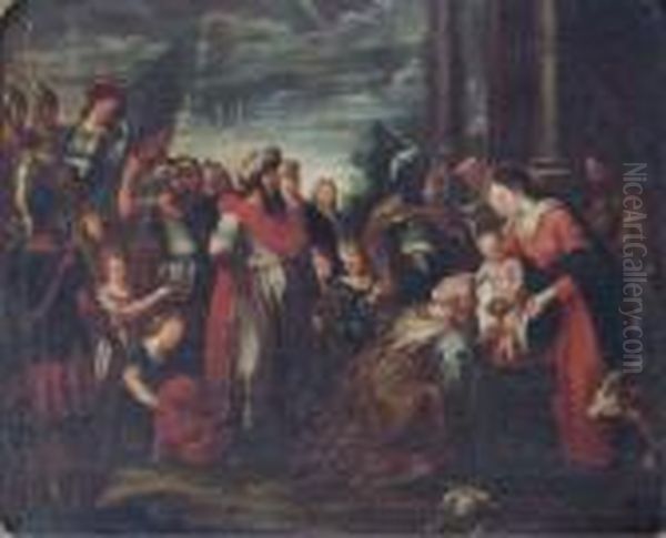 The Adoration Of The Magi Oil Painting by (studio of) Rubens, Peter Paul