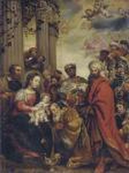 The Adoration Of The Magi Oil Painting by (studio of) Rubens, Peter Paul