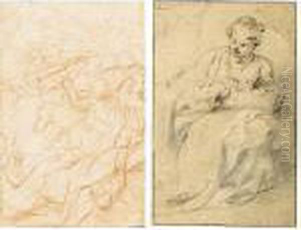 Recto Oil Painting by (studio of) Rubens, Peter Paul