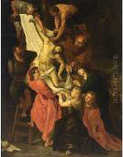 The Descent From The Cross Oil Painting by (studio of) Rubens, Peter Paul