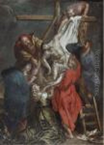 The Descent From The Cross Oil Painting by (studio of) Rubens, Peter Paul