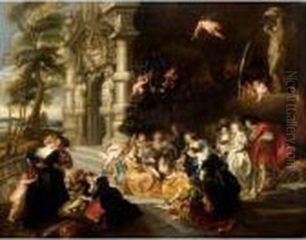 The Garden Of Love Oil Painting by (studio of) Rubens, Peter Paul