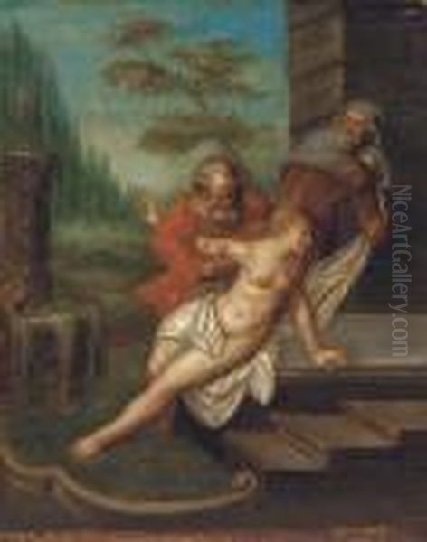 Susannah And The Elders Oil Painting by (studio of) Rubens, Peter Paul