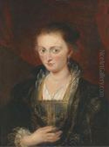 Portrait Of A Lady Oil Painting by (studio of) Rubens, Peter Paul