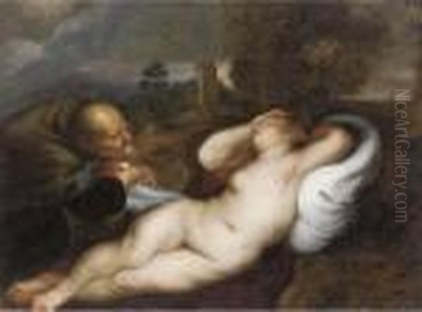 Unequal Love Oil Painting by (studio of) Rubens, Peter Paul