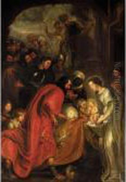 The Adoration Of The Magi Oil Painting by (studio of) Rubens, Peter Paul