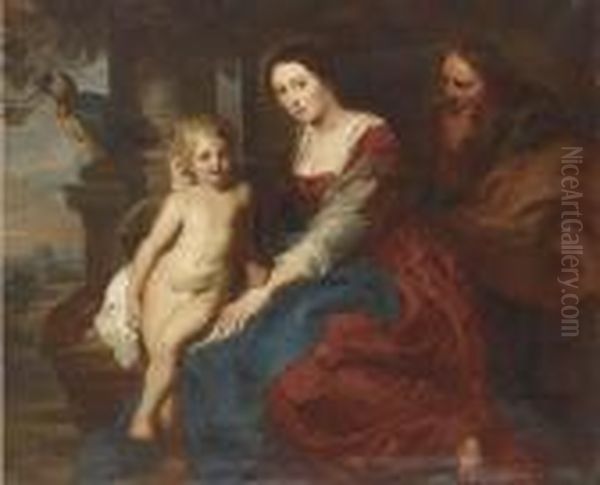 The Holy Family Oil Painting by (studio of) Rubens, Peter Paul