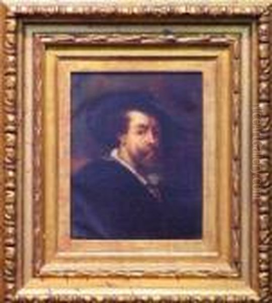 Self Portrait Of The Artist Oil Painting by (studio of) Rubens, Peter Paul