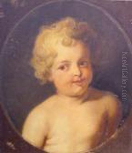 Bust Of A Child Oil Painting by (studio of) Rubens, Peter Paul