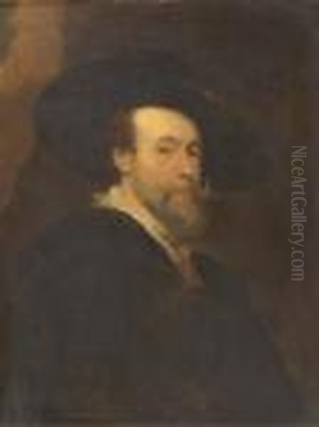Portrait Of The Artist, Bust-length Oil Painting by (studio of) Rubens, Peter Paul