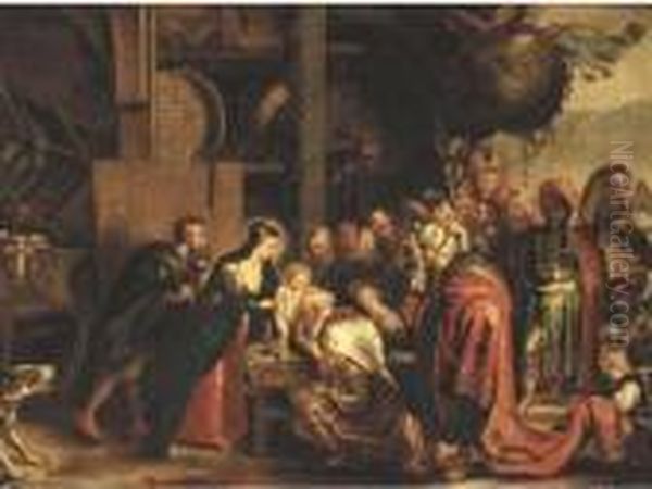 The Adoration Of The Magi Oil Painting by (studio of) Rubens, Peter Paul