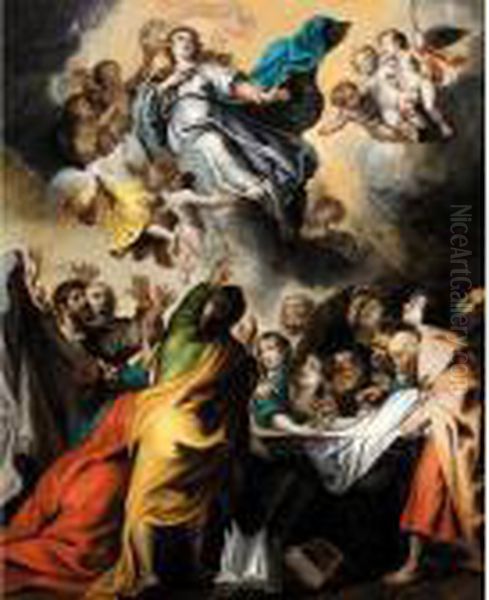 The Assumption Of The Virgin Oil Painting by (studio of) Rubens, Peter Paul