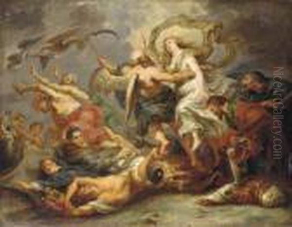 The Victory Of Eucharistic Truth Over Heresy Oil Painting by (studio of) Rubens, Peter Paul
