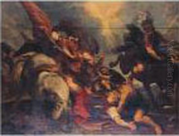 The Conversion Of St Paul Oil Painting by (studio of) Rubens, Peter Paul
