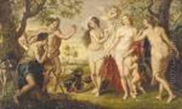The Judgement Of Paris Oil Painting by (studio of) Rubens, Peter Paul