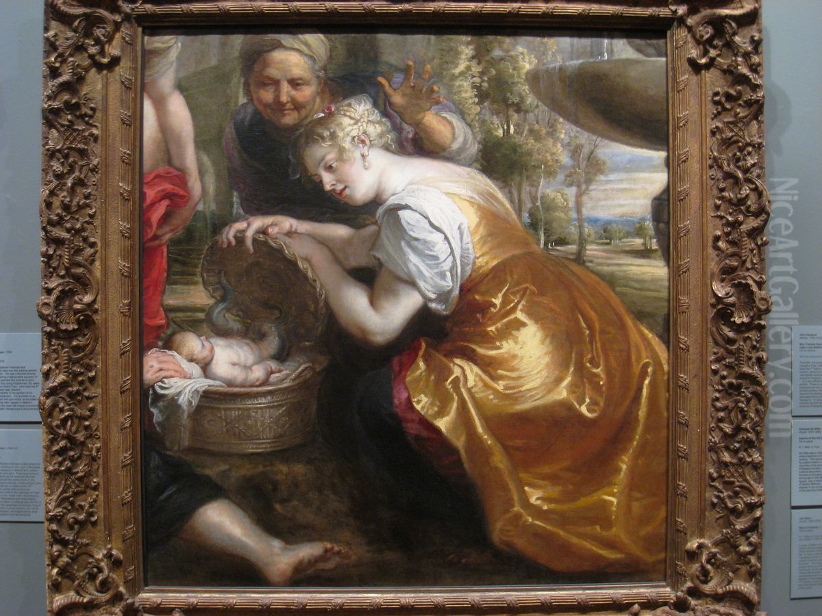 The Finding Of Erichthonius Oil Painting by (studio of) Rubens, Peter Paul