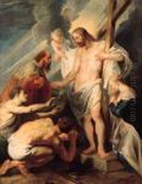The Descent Into Limbo Oil Painting by (studio of) Rubens, Peter Paul