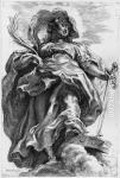 St. Catherine (holl. 1) Oil Painting by (studio of) Rubens, Peter Paul