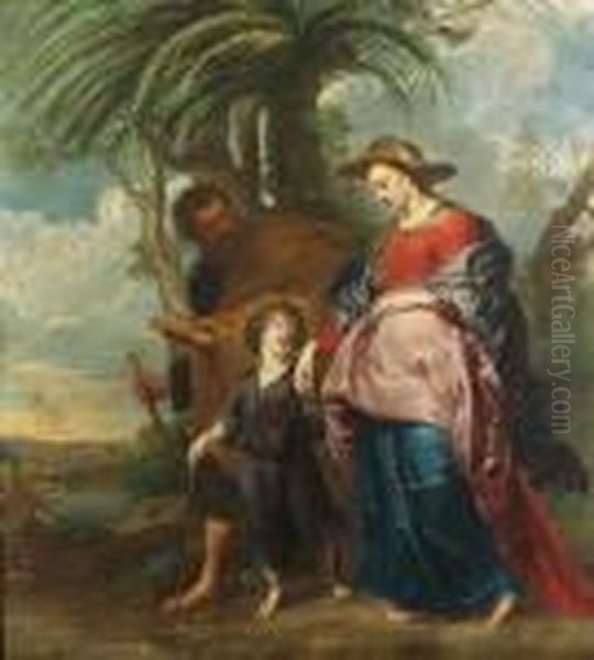 The Return From Egypt Oil Painting by (studio of) Rubens, Peter Paul