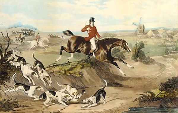 Full cry Oil Painting by William Joseph Shayer