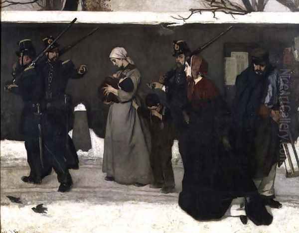 What is Called Vagrancy or, The Hunters of Vincennes, 1854 Oil Painting by Alfred Stevens