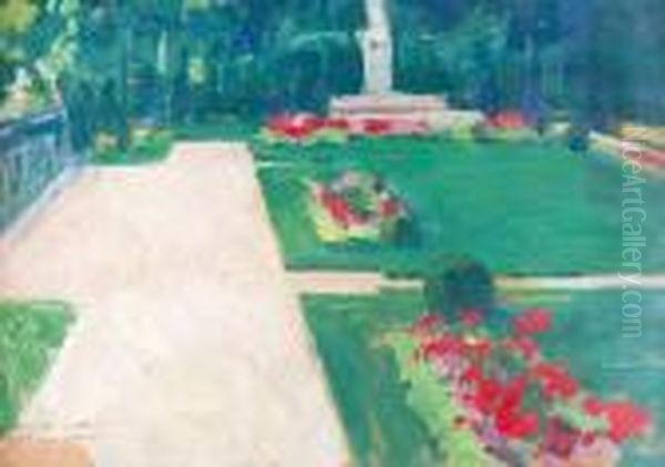 Ogrody S. Ambrogio Oil Painting by Bronislawa Rychter-Janowska