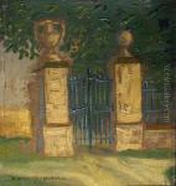 Brama Parkowa Oil Painting by Bronislawa Rychter-Janowska