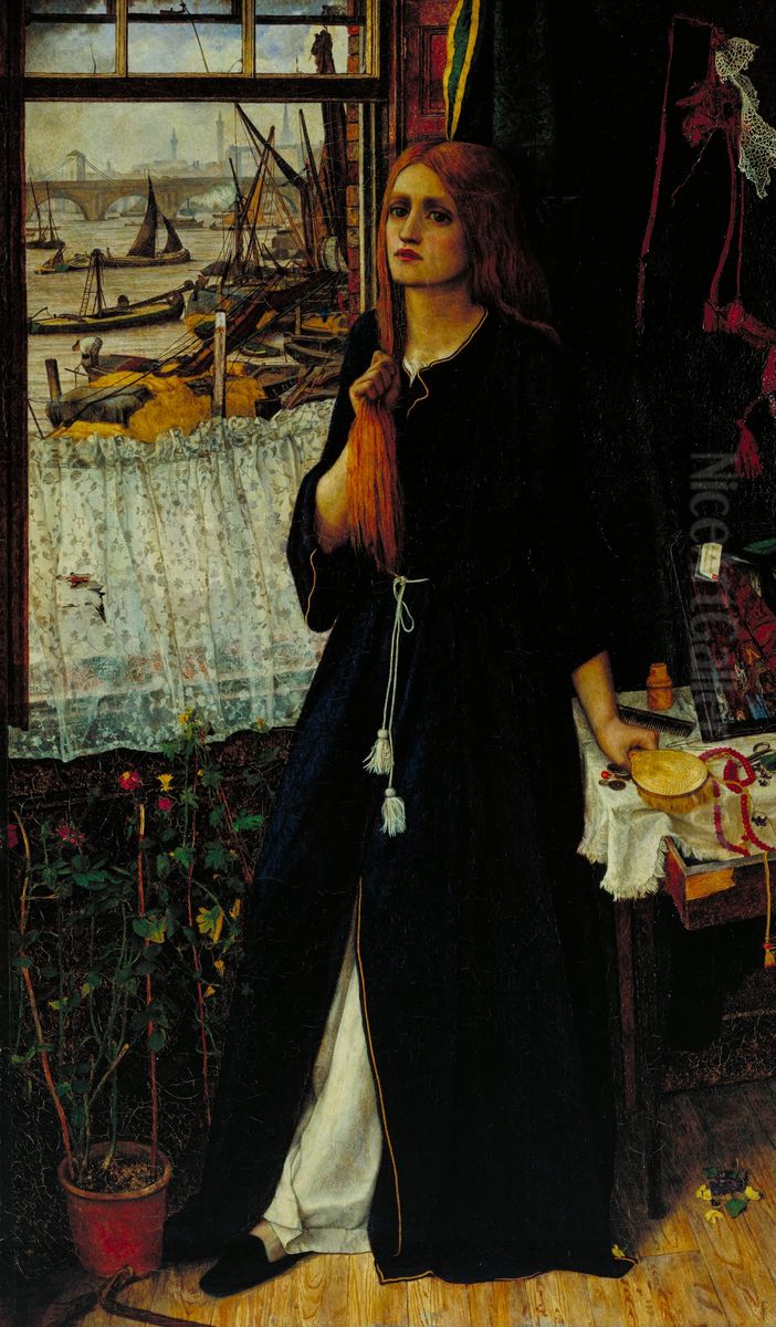 Thoughts of the Past Oil Painting by John Roddam Spencer Stanhope