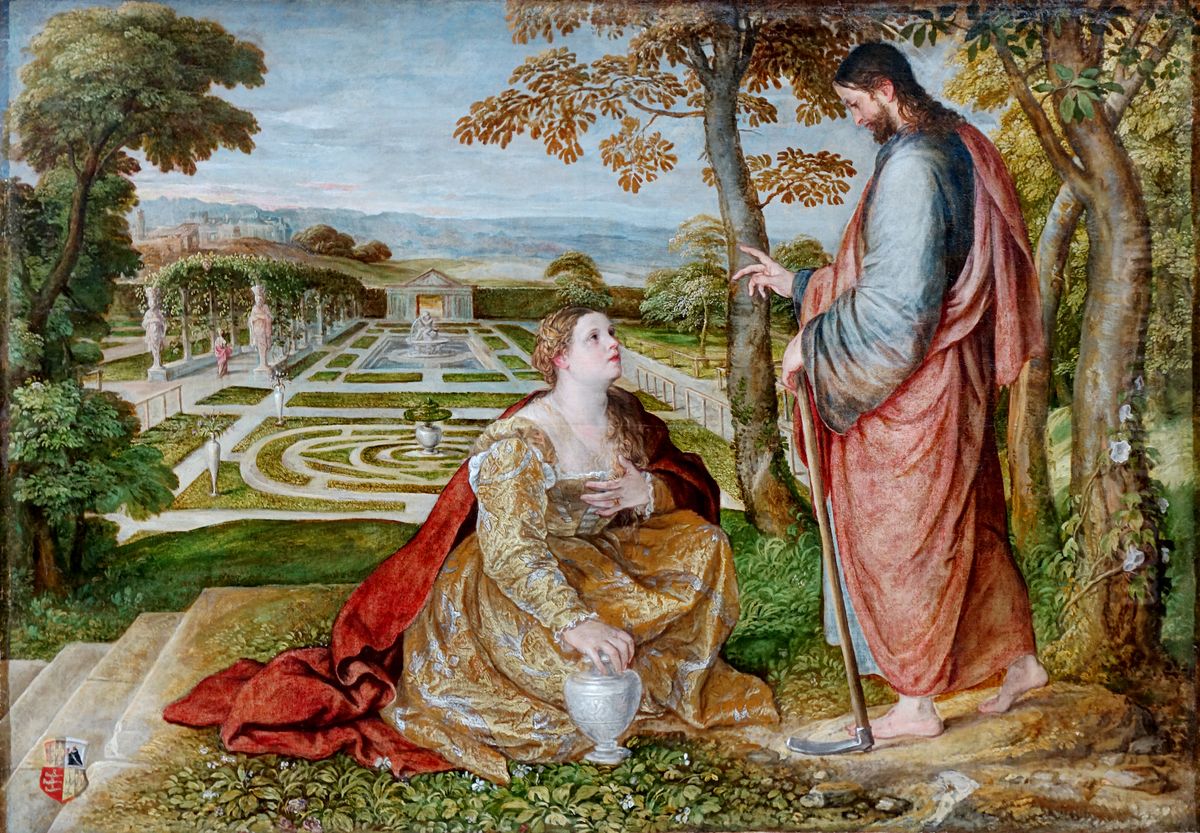 Noli Me Tangere Oil Painting by Lambert Sustris