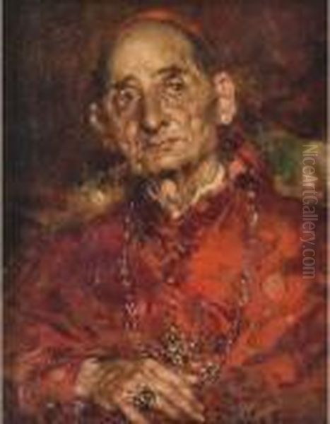 Ritratto Di Cardinale Oil Painting by Juan Pablo Salinas Y Teruel