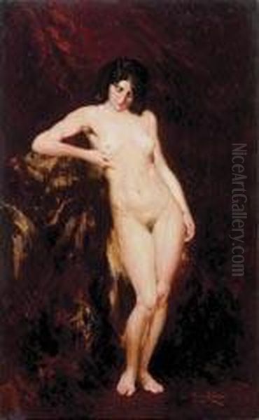 Nu Feminino Oil Painting by Juan Pablo Salinas Y Teruel