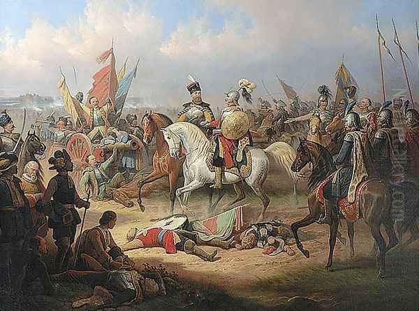 Battle of Kircholm Oil Painting by January Suchodolski