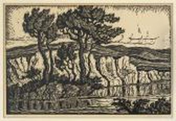 Sunshine Creek. Oil Painting by Sven Birger Sandzen