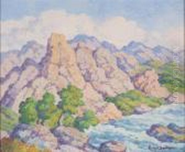 Boulder Canyon, Colorado Oil Painting by Sven Birger Sandzen
