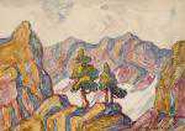 Untitled Oil Painting by Sven Birger Sandzen