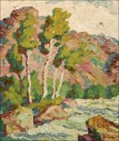 Devil's Gulch - Estes Park, Colo Oil Painting by Sven Birger Sandzen