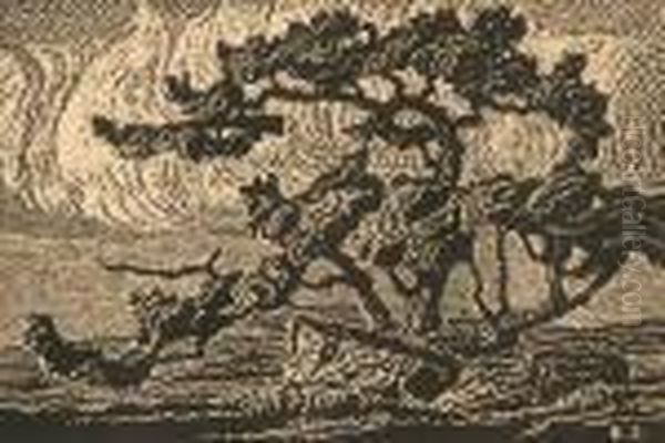 Old Tree Oil Painting by Sven Birger Sandzen