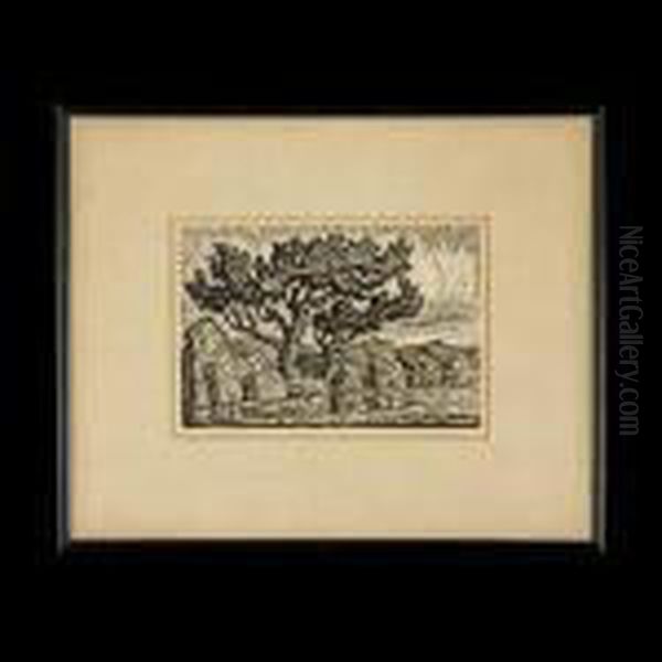 Sunshine Lake Oil Painting by Sven Birger Sandzen