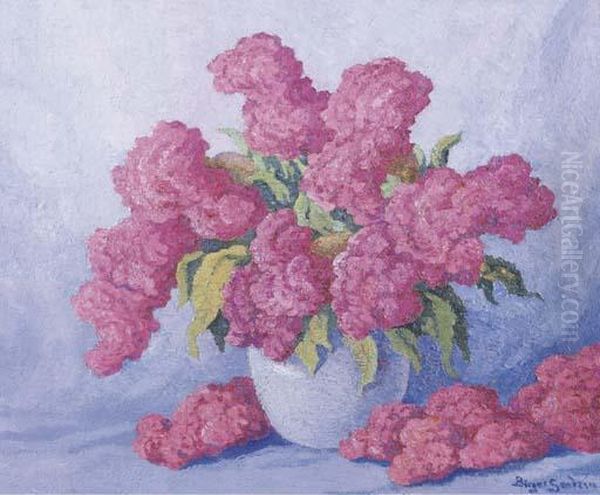 Still Life With Summer Flowers Oil Painting by Sven Birger Sandzen
