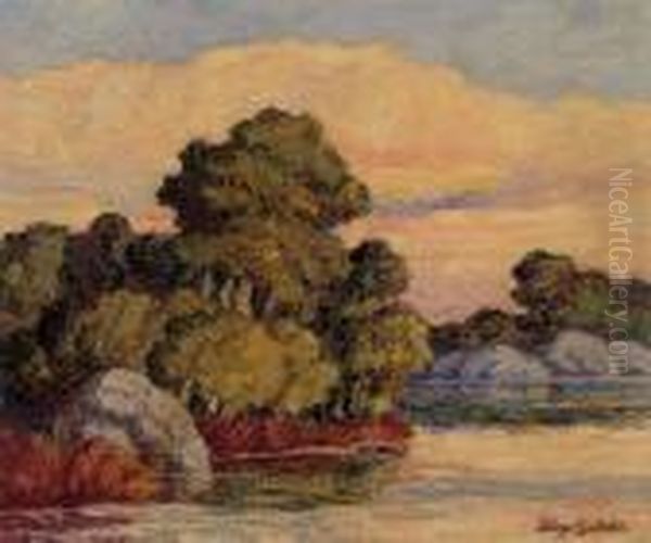 Twilight Oil Painting by Sven Birger Sandzen