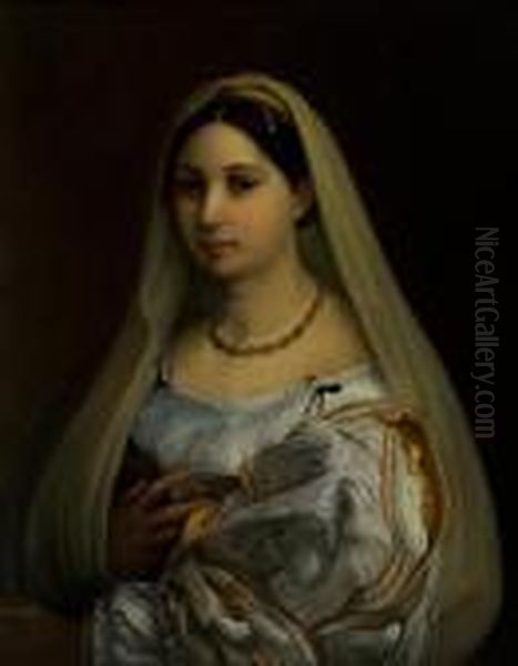 La Donna Velata Oil Painting by Raphael