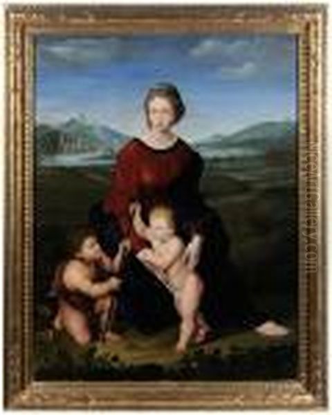 Madonna Del Prato Oil Painting by Raphael