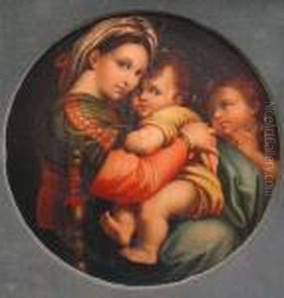 La Madonna Della Sedia Oil Painting by Raphael