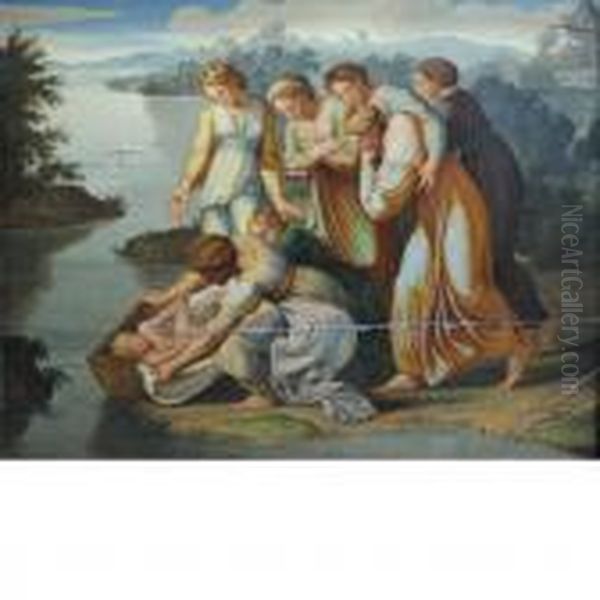 The Finding Of Moses Oil Painting by Raphael